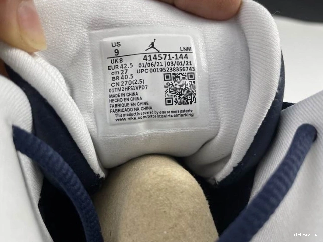 Rep MAX 414571-144 13 Air Dark Powder Jordan Blue 0719